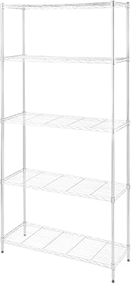 Kamel Tuff - Metal shelf (5 shelves, white).. Save time and money with DIAYTAR Nigeria’s online store.