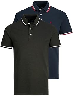 Short-sleeved polo t-shirt JJ Jack & Jones for men.. DIAYTAR NIGERIA: Connecting Nigerians with affordable products through our expansive e-commerce platform.