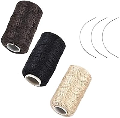 3 hair weaving rollers sewing cotton sewing for the manufacture of clip hair extensions in a hairdressing salon, thick black, brown and beige frame with 3 curved needles (mixed colors).. Transform your shopping experience with DIAYTAR NIGERIA's vast product selection delivered at unbeatable prices.