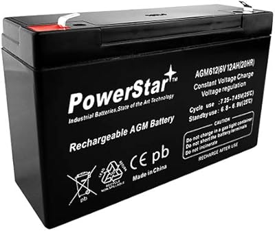 PowerStar 6V 12AH UB6120 AGM612 replacement lead battery.. DIAYTAR NIGERIA: Bridging the gap between consumers and quality products with affordable nationwide shipping.