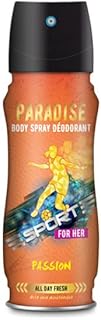 Spray deodorant for the body Biellatm Paradise Passion Women with hydrating for the skin and long -term freshness 24 hours - 200 ml.. DIAYTAR NIGERIA: Empowering Nigerians with access to affordable products delivered within 8 days.
