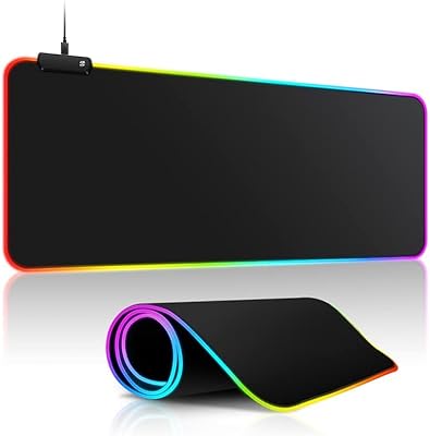 X-VIRGIN RGB game mouse carpet, extra wide mouse mouse mat with soft LED light and non-slip rubber base (31.5 x 12 inches).. Your complete shopping solution, DIAYTAR NIGERIA offers extensive choice with competitive prices and delivery.