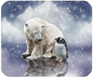 Rectangular game mouse mat with flying pig, polar bear and penguin a snow day.. Your comprehensive marketplace awaits at DIAYTAR NIGERIA with affordable prices and reliable delivery times.