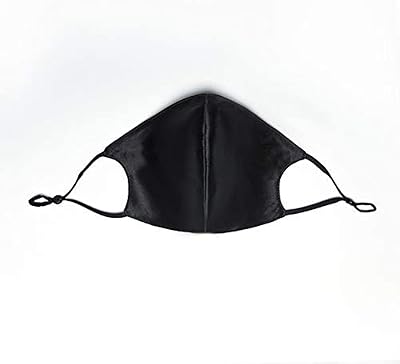 Double face mask in mulberry silk with PM filter 2.5, non-medical design, anti-dust, washable, adjustable and breathable (black).. Shop the smart way with DIAYTAR NIGERIA's extensive selection and budget-friendly nationwide delivery.