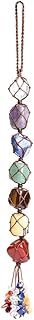 Ornament suspended from hand -made crystal car window, 7 chakras, feng shui interior decoration, ornament of yoga and meditation, car decoration, palm stones upside down, Christmas ornament.. DIAYTAR NIGERIA transforms online retail with our affordable platform and dependable shipping service.