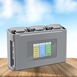 Bidirectional polypo battery charger with LCD screen and 3 batteries for DJI mini 2 and mini drone.. From checkout to your doorstep in less than a week — DIAYTAR Nigeria.