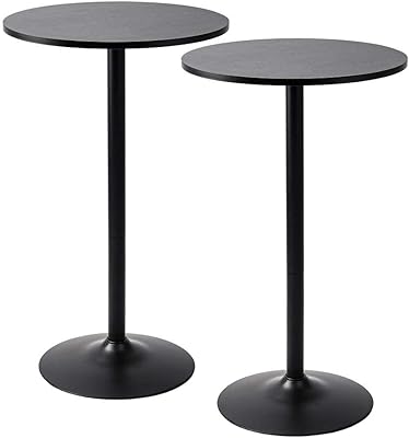 Round bar table and Berrington Santina table Set of 2 black.. Your digital shopping destination, DIAYTAR NIGERIA combines variety with affordability and quick delivery.