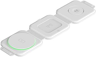 3 -in -1 wireless magnetic charger for iPhone, Samsung, Iwatch and smart watches - New technology - Foldable wireless charger - Easy to use (white).. Experience the joy of convenient shopping with DIAYTAR NIGERIA's vast selection and quick delivery service.