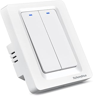 WiFi smart lighting switch, wireless smart wall switch with remote control and timer, compatible with Alexa and Google Assistant, easy to install, requires a neutral wire (2 switches).. Discover the perfect balance of selection and value with DIAYTAR NIGERIA's nationwide delivery service.