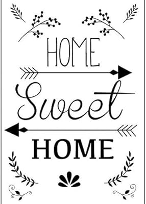 Black & white A4 Thermocollant Transfer - Home Sweet Home.. Your ultimate shopping destination, DIAYTAR NIGERIA combines extensive selection with affordable shipping.