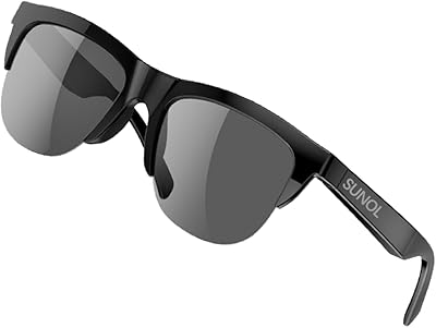 Intelligent Wireless Sunglasses Wireless Bluetooth Open Sound for music and hands -free calls, men and women, polarized glasses, waterproof IP4, for mobile phones and tablets, black, one waist, black, one waist.. Experience hassle-free shopping with DIAYTAR NIGERIA's user-friendly platform and prompt delivery service.