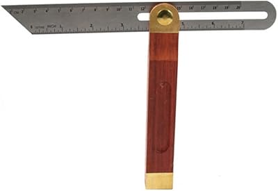 Sliding T -ted bevel - T T with stainless steel ruler, T -bevel corner detector for wood work with hard wooden handle, thumb/metric marks.. DIAYTAR NIGERIA delivers on our promise of variety, affordability, and prompt nationwide shipping.