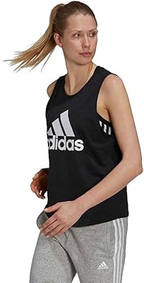 Adidas Essentials tank top t-shirt with large women's logo (package of 1).. Experience the ease of modern shopping with DIAYTAR NIGERIA's vast selection and quick delivery service.