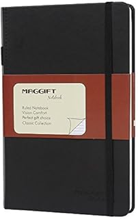 Classic thick book Magift with pen for pen - rigid flat blanket, flexible PU leather, 120 pages, 3.4 x 5.7 inches, black.. DIAYTAR NIGERIA: Bringing quality products to your doorstep at prices that won't break the bank.