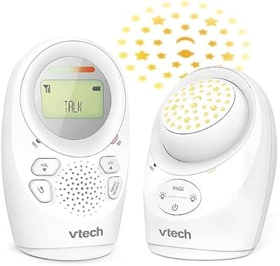 VTECH - Digital audio monitor with night light and projector | Solving night light to help baby sleep and soothing lullabies | temperature indicator, bidirectional conversation function | white.. DIAYTAR NIGERIA brings the joy of affordable shopping to your fingertips with delivery in less than 8 days.