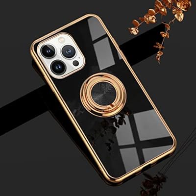 Luxury Silicone and Polyurethane Luxury Mobile Coque Yuyotec Resistant Heat with Support Ring and Fine Coating Fat for iPhone 13 Pro (Black).. One platform, all your needs — DIAYTAR Nigeria delivers quickly.