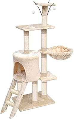 Cat climbing frame on several levels of 138 cm, pet supplies for cats.. Love deals? DIAYTAR Nigeria has you covered with low prices and fast delivery.