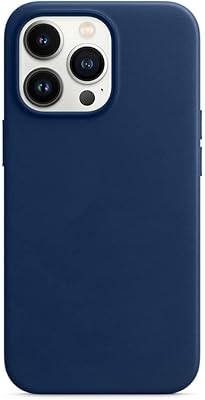 Margoun leather cover designed for iPhone 13 Pro Max, compatible with 6.7 -inch Magsafe Antichoc (iPhone 13 Pro Max, Dark Blue).. DIAYTAR NIGERIA: Transforming how Nigerians shop with our vast selection and nationwide delivery.