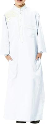 Yudesundo Maxi Shirts Evening dress - Long -sleeved embroidered shirts for boys buttoned dresses with medium -cheerful side pocket Arabia Saudi Arabia.. Need it fast? Need it cheap? Choose DIAYTAR Nigeria.