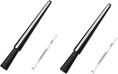 2 sets of specialized ringing tools, ring mandrel, ring tool, finger gauge, how to measure the ring size at home, ring gauge tool, ring measurement gauge.. Browse endless categories on DIAYTAR Nigeria — your items delivered in just days.