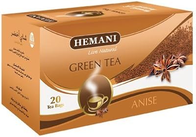 Hemani Green tea anise 20 sachets - Green tea with 100% natural mint for weight loss, detoxification, immunity and good for digestion - Green tea bag.. DIAYTAR NIGERIA: Where affordability meets variety, with thousands of products delivered in less than 8 days.