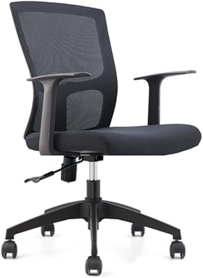 Middle back office office chair with black frame fixed and base armrest.. Navigate countless options with DIAYTAR NIGERIA's comprehensive marketplace and budget-friendly shipping.