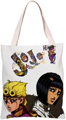 Giorno Giovanna de Fukujin Giorno Jojojojo jet bag, with ecological bag with zipper, reusable, white, white racing bag.. Nigeria's most loved e-commerce platform delivers affordable shopping solutions to your doorstep.