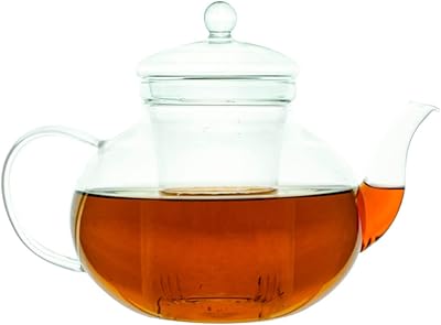 Hot resistant glass teapot, washable in the dishwasher, with removable and teapot infuser (1.2 l).. Shop smart, shop DIAYTAR - Nigeria's most affordable e-commerce platform with nationwide delivery.