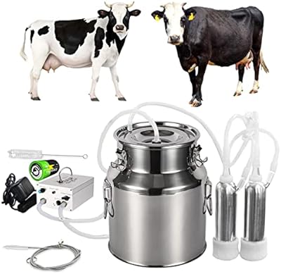 Yelsazel 14L cow's milking machine, electric cow's milking machine, adjustable speed powered by rechargeable battery with 2 tray cups (battery design).. Discover endless possibilities with DIAYTAR NIGERIA's comprehensive catalog and budget-friendly delivery.
