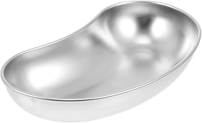 Rein stainless steel tray: vomiting basin in the shape of a flat kidney with reusable metal kidney for dirty sauces, liquid medical waste.. DIAYTAR NIGERIA: The marketplace that brings affordable products to every Nigerian home in under 8 days.