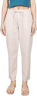 Linen summer pants for women with tightening cord, soft cotton shorts with elastic waist.. Shop with confidence at DIAYTAR NIGERIA, offering thousands of products with budget-friendly shipping.
