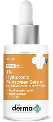Sun protection serum Derma CO at 1 % hyaluronic acid with SPF 50 and Niacinamide for wide spectrum protection - 30 ml.. Looking for a deal? DIAYTAR Nigeria has thousands waiting for you.