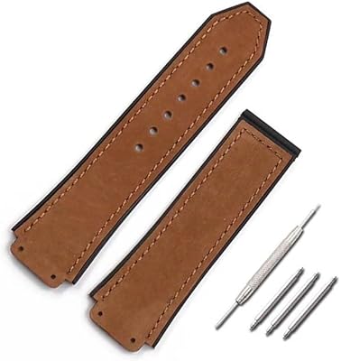 New matte leather watch strap 25 mm x 19 mm Hublot bracelet, often used in large leather watch accessories.. DIAYTAR NIGERIA makes quality accessible with our diverse product range and dependable delivery service.