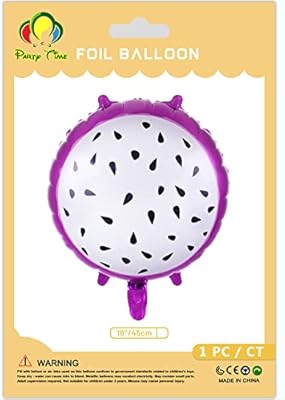 Party Time - 1 Cute Ballon In Mylar in Dragon Fruit Fruit for Prenatal Party Gifts, Birthday Party Wall Decoration Supplies (18 inches).. DIAYTAR NIGERIA: Your partner in affordable online shopping with dependable delivery within 8 days.