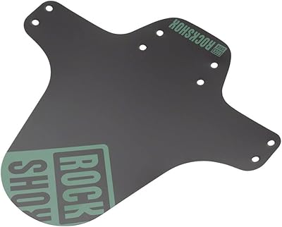 Black RockShox mountain baking guard with forest green print.. Experience the ease of digital shopping with DIAYTAR NIGERIA's affordable and diverse marketplace.