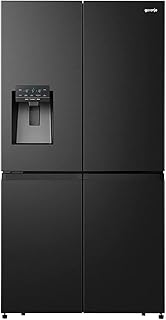 VERTICAL VERTICAL refrigerator NRM9181SBI, with 4 doors and distributor of water and ice cubes, 565 liters, 10 years warranty on the refrigerator compressor, color black.. DIAYTAR NIGERIA revolutionizes online shopping with competitive prices and reliable 5-8 day delivery.