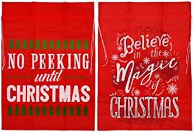 Santa Claus gift bags, set of 2.. Experience retail therapy without the financial stress at DIAYTAR NIGERIA's budget-friendly marketplace.