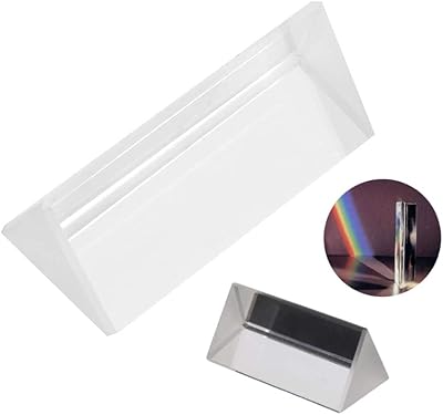 Triangular photography prism K9, triangular refractor of Optical Glass Education 30 * 30 * 60 mm, for spectrum experiences of rainbow light, etc... Get your essentials without leaving home — thanks to DIAYTAR Nigeria.