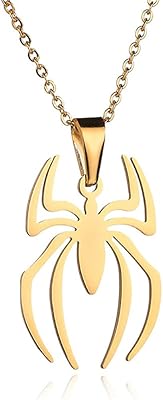 Spider Collar For Men Women Titanium Stainless Stainless Silver Silver Mode Anime Gothic Cool Hippie Spiderman Pendant Collar For Teenage girls Girls Boys.. DIAYTAR NIGERIA brings the market to your fingertips with affordable prices and prompt delivery service.