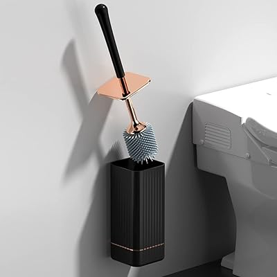Shifoko silicone toilet brush, Home corner cleaning brush, Wall toilet cleaning tool, bathroom accessories (black).. DIAYTAR NIGERIA: Where quality meets affordability, with thousands of products delivered in less than 8 days.