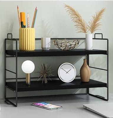 U-Home double layer office shelves, office storage shelf, home office storage shelf, university dormitory, adjustable office presentation shelf (black).. Looking for trendy fashion, home essentials, or electronics? DIAYTAR Nigeria has it all and delivers within days, not weeks.