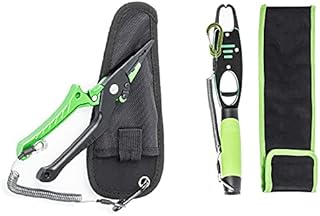 Aluminum fishing pliers and weighable fishing lip clips with strap and sheath, multifunction fishing pliers for cut lines, travel hooks, split ring handle, fishing equipment in salt water.. Affordable luxury and fast service — only on DIAYTAR Nigeria.