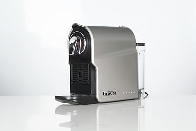 Coffee maker compatible with Nespresso capsules, silver 30.5 × 16.2 × 26.. DIAYTAR NIGERIA: The marketplace that brings affordable products to every Nigerian home in under 8 days.