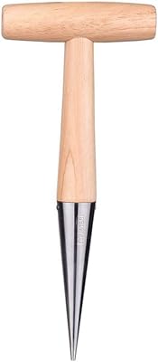 1pc Stainless steel planting thread with wooden handle garden bulb of light and solid hand garden to dig seeds to plant vegetables floor furniture.. Explore limitless products on DIAYTAR Nigeria — at the lowest prices.