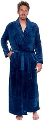 Large Large Format Ross Michaels Water Bathrobe Men - Long Bathrobe Lined in Sherpa Sherpa Polar.. Why wait? Get your order in 5–8 days with DIAYTAR Nigeria.