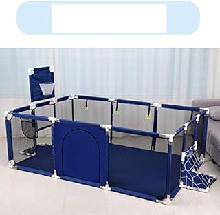 Foldable pool for children with comfortable game basket to play outdoors and outdoor play fence (L Blue).. DIAYTAR NIGERIA: Putting quality products within reach of every Nigerian through our affordable marketplace.