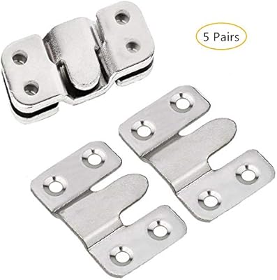 Level assembly support, Tiberham fitting furniture connector, robust photo frame hook for large image screen, art gallery, wall mounting equipment (5 pairs).. Discover the convenience of DIAYTAR NIGERIA's vast e-commerce platform with delivery in just 5-8 days.