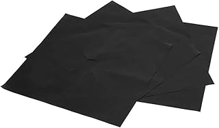 Reusable oil protective carpets, stove covers, set of 4 protective rooms for gas stove (black).. DIAYTAR NIGERIA: Where affordability meets variety, with thousands of products delivered in less than 8 days.