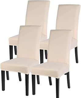 Dining room chair covers Lot of 4 stretch covers removable and washable parsons.. DIAYTAR NIGERIA: Where quality meets affordability, with thousands of products delivered in less than 8 days.