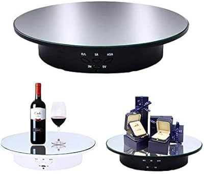 Motorized rotary display, makingtec 20cm/8kg, 360 -degree electric rotation for photographic products, jewelry, cakes, 3D model, mirror cover (black).. DIAYTAR NIGERIA: Where thousands of products meet affordable prices and reliable 5-8 day delivery.